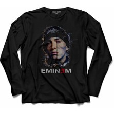 Kendim Seçtim Emınem 8 Mıles 8 Eıght Sekiz Mil Logo 3  Uzun Kollu Tişört Baskılı Çocuk T-Shirt