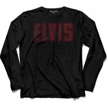 Kendim Seçtim Elvıs Presley Rock'n Roll'un Kralı Rock King 2  Uzun Kollu Tişört Baskılı Çocuk T-Shirt