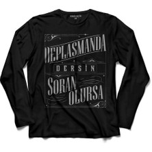 Kendim Seçtim Beşiktaş Deplasmanda Dersin Soran Olursa   Uzun Kollu Tişört Baskılı Çocuk T-Shirt