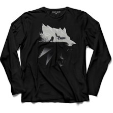 Kendim Seçtim The Wıtcher Avatar Wıld Hunt Online Oyun Wolf 2  Uzun Kollu Tişört Baskılı Çocuk T-Shirt