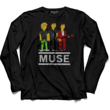 Kendim Seçtim Muse Band Müzik Classic Logo 2  Uzun Kollu Tişört Baskılı Çocuk T-Shirt