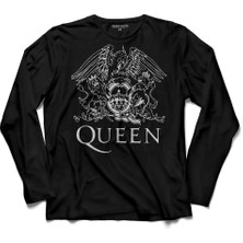 Kendim Seçtim Queen Logo Freddıe Mercury Eagle Rock 2  Uzun Kollu Tişört Baskılı Çocuk T-Shirt