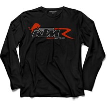 Kendim Seçtim Ktm Ready To Race Supermotard Motosiklet Logo  Uzun Kollu Tişört Baskılı Çocuk T-Shirt
