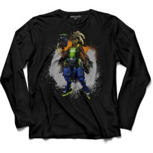 Kendim Seçtim Overwatch Lucıo Heroes Steam Logo  Uzun Kollu Tişört Baskılı Çocuk T-Shirt