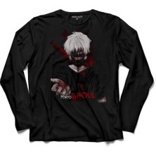 Kendim Seçtim Render Kanekı Tokyo Ghoul Uzun 2 Kollu Tişört