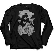 Kendim Seçtim Slash Guıtar Coldplay Slash's Gitar  Uzun Kollu Tişört Baskılı Çocuk T-Shirt