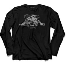 Kendim Seçtim Lazy Days Dog Köpek  Uzun Kollu Tişört Baskılı Çocuk T-Shirt
