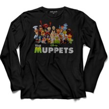 Kendim Seçtim The Muppets Kaplumbağa Kermit  Uzun Kollu Tişört Baskılı Çocuk T-Shirt