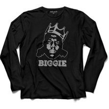Kendim Seçtim The Notorıous Bıggıe B.ı.g. Go Bıg Rap Music 2  Uzun Kollu Tişört Baskılı Çocuk T-Shirt