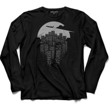 Kendim Seçtim Uçak Yolculuk Seyahat Say Goodbye To The City  Uzun Kollu Tişört Baskılı Çocuk T-Shirt