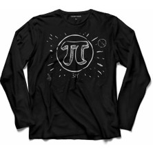Kendim Seçtim Pi Sayısı Günü 3,14  Uzun Kollu Tişört Baskılı Çocuk T-Shirt