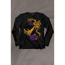 Kendim Seçtim Ninja Kaplumbağa Kaykay Tmnt Skate Sokak Uzun Kollu Tişört Baskılı Çocuk T-Shirt
