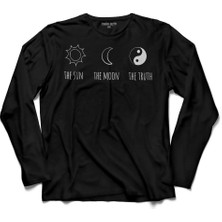 Kendim Seçtim The Sun The Moon The Truth Ay Güneş Mevsim  Uzun Kollu Tişört Baskılı Çocuk T-Shirt