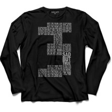 Kendim Seçtim Metallıca Sad But True Depresyon Şiiri Logo  Uzun Kollu Tişört Baskılı Çocuk T-Shirt