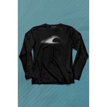 Kendim Seçtim Kara Delik Uzay Zaman Galaksi Karadelikler Cosmos Kümesi Uzun Kollu Tişört Baskılı Çocuk T-Shirt