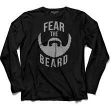Kendim Seçtim James Harden Fear The Beard Houstan Basketball  Uzun Kollu Tişört Baskılı Çocuk T-Shirt