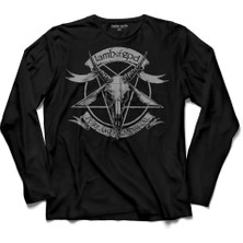 Kendim Seçtim Lamb Of God Logo Metallica Devil Şeytan  Uzun Kollu Tişört Baskılı Çocuk T-Shirt