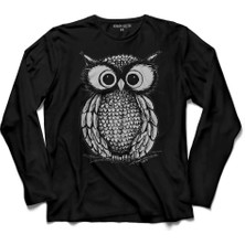 Kendim Seçtim Baykuş Ovoxo Owl  Uzun Kollu Tişört Baskılı Çocuk T-Shirt