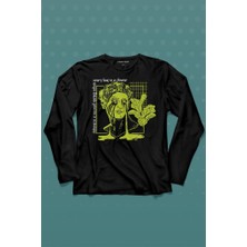 Kendim Seçtim Statue Cry Vaporwave Future Heykel Urban Street Culture Uzun Kollu Tişört Baskılı Çocuk T-Shirt