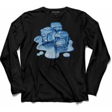 Kendim Seçtim Eriyen Buz Ice Tasarımlı Winter Soğuk  Uzun Kollu Tişört Baskılı Çocuk T-Shirt