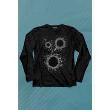 Kendim Seçtim Kara Delik Uzay Zaman Galaksi Karadelikler Cosmos Kümesi Uzun Kollu Tişört Baskılı Çocuk T-Shirt
