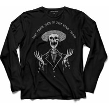 Kendim Seçtim The Truth Hurts Skull Skeleton Kuru Kafa Suit  Uzun Kollu Tişört Baskılı Çocuk T-Shirt