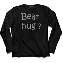 Kendim Seçtim Bear Hug Ayı Gibi Sarılmak Kucaklama Love Sevgi  Uzun Kollu Tişört Baskılı Çocuk T-Shirt