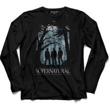 Kendim Seçtim Supernatural Join The Hunt Iı 2 Logo  Uzun Kollu Tişört Baskılı Çocuk T-Shirt