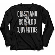 Kendim Seçtim Crıstiano Ronaldo Cr7 Air Juventus  Uzun Kollu Tişört Baskılı Çocuk T-Shirt