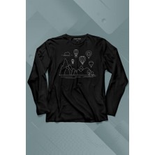 Kendim Seçtim Kapadokya Nevşehir Peri Pacaları Cappadocia Uzun Kollu Tişört Baskılı Çocuk T-Shirt