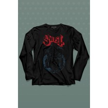 Kendim Seçtim Ghost Bc Papaz Kilise Hayalet Uzun Kollu Tişört Baskılı Çocuk T-Shirt