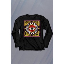 Kendim Seçtim Can't Sleep Urban Street Sokak Wear Uzun Kollu Tişört Baskılı Çocuk T-Shirt