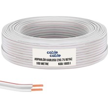Cable Cable 100 mt Elektrik ve Hoparlör Kablosu Kordon 2x0.75