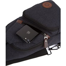 Newish Polo Kanvas Kumaş Suya Dayanıklı Çapraz Omuz ve Göğüs Çantası Freebag