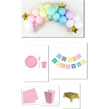 Çıtı Pıtı Store Makaron Balon Doğum Günü Seti