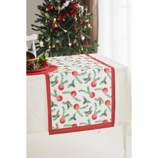 Ays Home Kırmızı Yılbaşı Topu Christmas Runner
