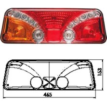 Ceray Üniversal Extrem 66 Tır Dorse Stop Lambası Sağ