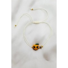 Petek Aksesuar Balkabağı El Yapımı Cam Murano Halhal Bileklik