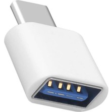 Microcase USB 3.0 To Type-C Çevirici Dişi-Erkek Şarj Data Aktarım - AL3211 Beyaz