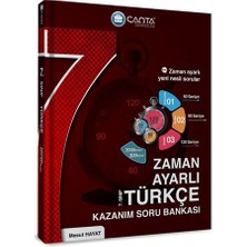 Çanta Yayınları 7.Sınıf Türkçe Zaman Ayarlı Kazanım Soru Bankası