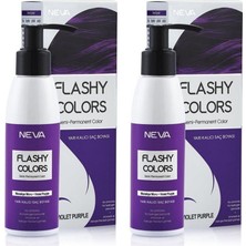 Neva Flashy Colors Yarı Kalıcı Saç Boyası 100 Ml Menekşe Moru 2 Adet