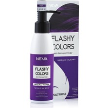 Neva Flashy Colors Yarı Kalıcı Saç Boyası 100 Ml Menekşe Moru 2 Adet