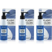 Neva Flashy Colors Yarı Kalıcı Saç Boyası 100 Ml Kot Rengi 3 Adet