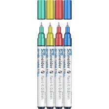 Schneider Paint-It 010 Metalik Marker 0.8 mm 4 Lü Set ML01011502