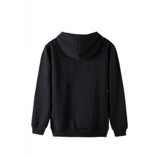 Terapi Men Erkek Siyah Önü Anime Kız Baskılı Kapüşonlu Sweatshirt 22K-5200322-7