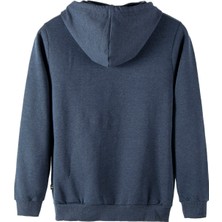 Terapi Men Erkek Indigo Önü Ducks Ördek Baskılı Kapüşonlu Sweatshirt 22K-5200322-8