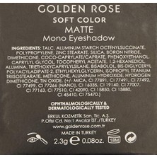 Golden Rose Soft Color Matte Mono Eyeshadow No:04 1 Paket