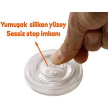 Badem10 Şeffaf Silikon Kapı Stoperi Tamponu Yapışkanlı Kapı Kolu Stopu Sessiz Stop