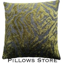 Pillows Store Zebra Desenli Koyu Yeşil Kırlent Kılıfı 45CM*45CM