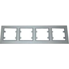 Makel 56050704 Makel Karea Dörtlü Çerçeve B.füme